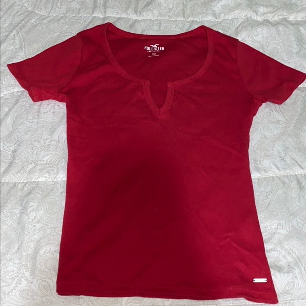 Red Hollister shirt